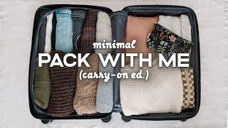 Minimalist PACK WITH ME | 2 Weeks In A Carry-On (Europe Ed.)