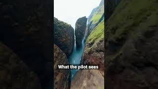 Cinematic FPV Drone Cliff Dive (: IG / p_shep1)