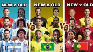 Argentina Legends VS Brazil Legends VS Portugal Legends Ultimate Comparison (Messi-Neymar-Ronaldo)