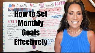 How to Set Monthly Goals Effectively! #Goals