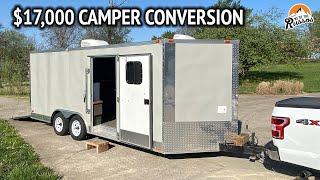 DIY Travel Trailer with Full Bathroom | Cargo Trailer Camper Conversion