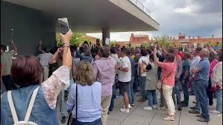 Concentración de los ganaderos con altercados en Salamanca