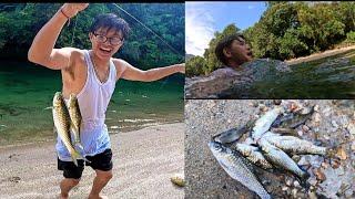 How to Catch fish from Aata ( Wheat Flour)ll Himalayan Rivers ll Arunachal Pradesh ll Village Life.