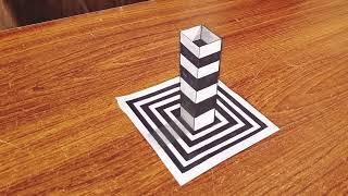 3d drawing optical illüsion on paper - How to draw 3d