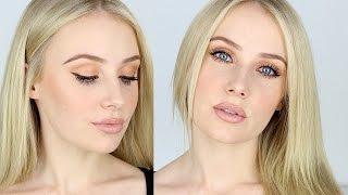 Makeup Tutorial for FAIR SKIN / Contouring, Nude Lips, Bronze Eyes | Lauren Curtis