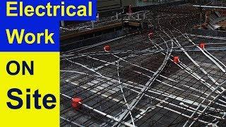 Electrical slab piping | electric pipe fitting | Civil Engineering