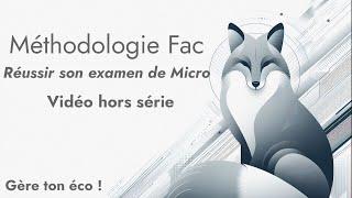 Réussir son examen de Microéconomie facilement sans paniquer | Méthodologie