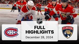 NHL Highlights | Canadiens vs. Panthers | December 28, 2024