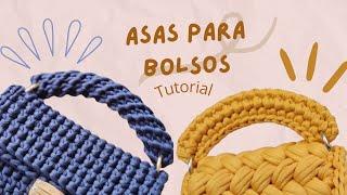 Asa para bolso en Trapillo |Tutorial 2 tipos| Trapillo con Meli