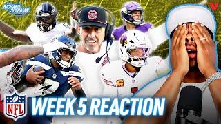 Week 5 Reaction: 49ers & Seahawks HUGE upsets, Ravens-Bengals, Vikings-Jets | Richard Sherman NFL