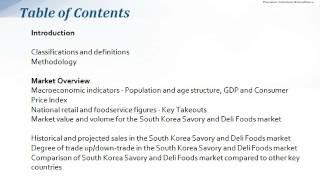 Consumer and Market Insights: Savory and Deli Foods Market in South Korea: JSBMarketResearch