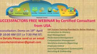 SAP Successfactors Training Webinar