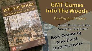 GMT Games, Into The Woods,  Box opening and first thoughts.