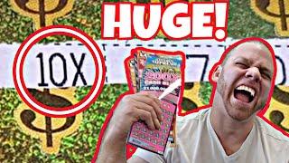 HUGE 10X WIN on an EXPENSIVE scratch off lottery ticket! WOW! | ARPLATINUM