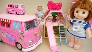 Baby doll camping car and house toys baby Doli play