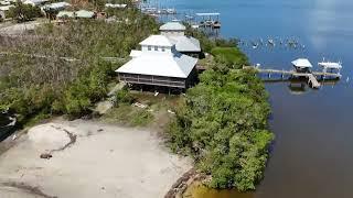 Little Gasparilla Island north end docks after Hurricanes Helene and Milton