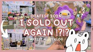 Otafest 2024 Artist Alley Vlog  I sold out again  ;;;