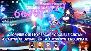 Clorinde C0R1 HyperCarry Double Crown 4.7 Abyss Showcase - New Abyss Systems Update