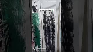 Art in Zanzibar #tanzania  #traveling #shortvideo #artist #art #short