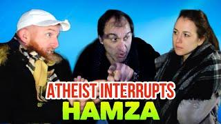 Interrupted by Angry Atheist! Hamza Vs Atheist Girl | Speakers Corner| Hyde Park