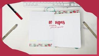 10 Types of Reading Journal Spreads 