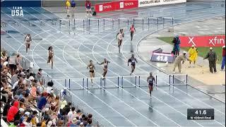 Women's 400m hurdles USATF 2019 finals - Dalilah Muhammad 52.20s World Record