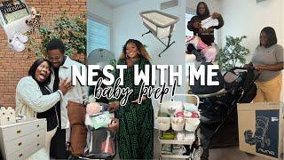 VISUAL DIARY: I planned a nesting party + pack my hospital bag + nursery organization | *35 Weeks*