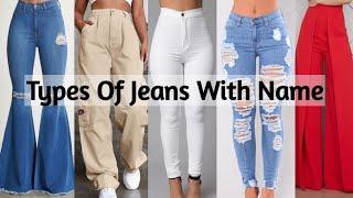 24 Types of ladies jeans with their names/ Women's jeans | Anuxme Fashion