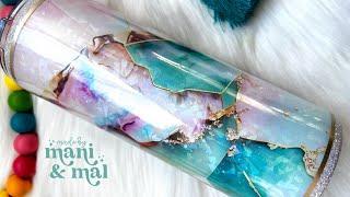 Precious Gems Epoxy Tumbler Tutorial