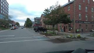 Driving aimlessly through downtown Charlottetown PEI Canada