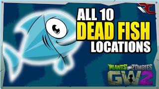 All 10 Secret Fish Locations in The Battleground | Plants vs Zombies Garden Warfare 2 (Collectibles)