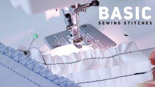 5 Basic Sewing Stitches for Beginners!