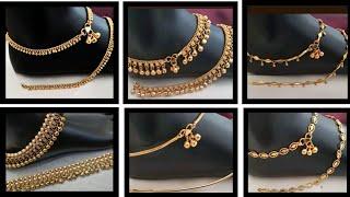 latest gold Payal designs for women|| Modern Anklets designs @GoldJewelleryEmpire