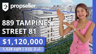 Beautiful 1,528 Sqft Executive Apartment In Tampines | Propseller Property Tours