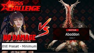 Stellar Blade - Eve Preset Minimum - Abaddon | BOSS CHALLENGE NO DAMAGE