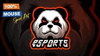 Bear Esports Logo | Speed Art using Adobe Photoshop