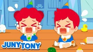 JunyTony Turned Into Babies  Taking Care of Baby Song｜Good Habits｜Kids Songs｜JunyTony