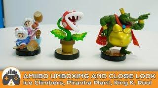 [Amiibo] Ice Climbers, Piranha Plant, and King K. Rool - Unboxing and close look