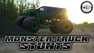 RC Solid Axle Monster Truck Stunts! | Is the Axial SMT10 Fixed?