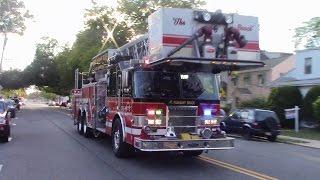 Point Pleasant Beach Fire Department Working Structure Fire Response 8-23-15