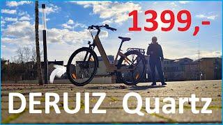 Deruiz Quartz Review: 28" City E- Bike / Top Reichweite/ StVO konform/ Tiefeinsteiger /Moschuss.de