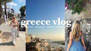 island hopping in greece | athens, santorini, paros & mykonos travel vlog !!