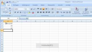 Excel 2007 Funktionen - Stunde, Minute und Sekunde