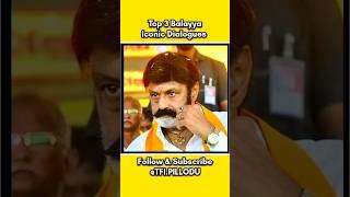 Top 3 Iconic Dialogues By Balayya #balayya #iconicdialogue #balakrishna #telugucinema