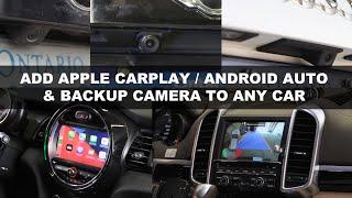 ADD APPLE CARPLAY / ANDROID AUTO & BACKUP REVERSE CAMERA TO ANY CAR