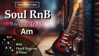 Soul RnB Guitar Backing Track in A minor