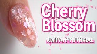 Cherry Blossom Nail Art TutorialJapanese Nail Design for Spring【ASKA NAILS】