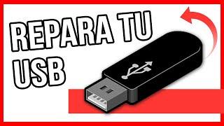 Como RECUPERAR una Memoria USB DAÑADA o FALSA