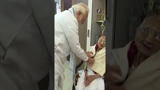 Gujarat: PM Modi visits his mother on her 100th birthday