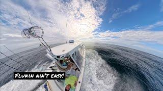 Deepwater NJ Fluke Fishing - Flukin Aint Easy - CMMTC Fluke/Seabass Tournament